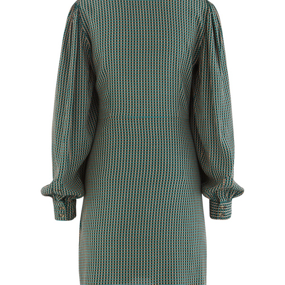Ganni Shirt Dress with Balloon Sleeves - Picture 3 of 8